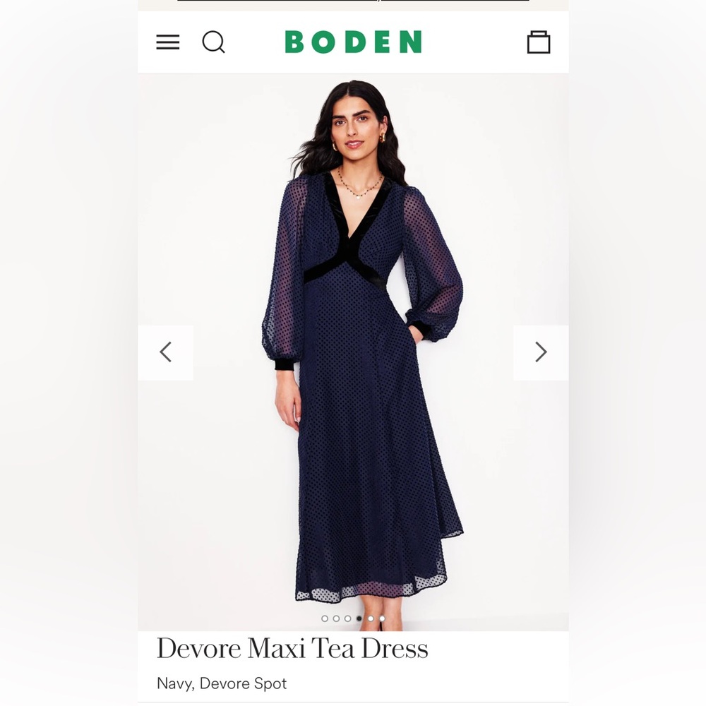 Boden Devore Maxi Tea Dress